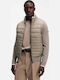 H Facente Puffer Jacket Open Brown