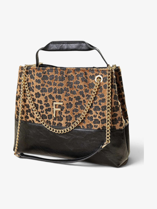 Damenhandtasche / Schultertasche Dunkelbraun
