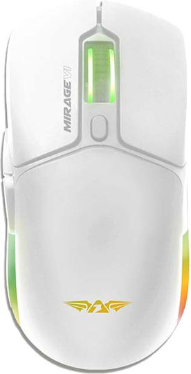 Armaggeddon Mirage-vi Mouse de Gaming Wireless RGB 10000 DPI Alb