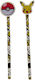 CyP Brands Pokemon Pikachu Set 36 Bleistifte mit Radiergummi Verschiedene Designs