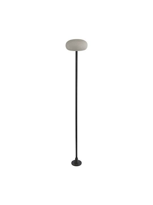 Zambelis Lights Outdoor Small Post LED Floor Lamp 5W With Warm White Light IP65 Black