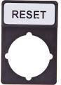 Черна Правоъгълна Описателна Пластина Reset St22-1901p07