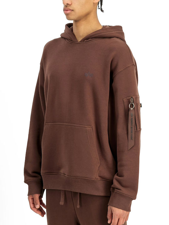 Hooded Sweatshirt Powder Brown