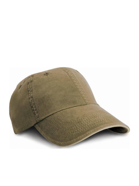 Jocheu Fine Cotton Twill Cap 6 Panouri Rc054x Result Olive Stone