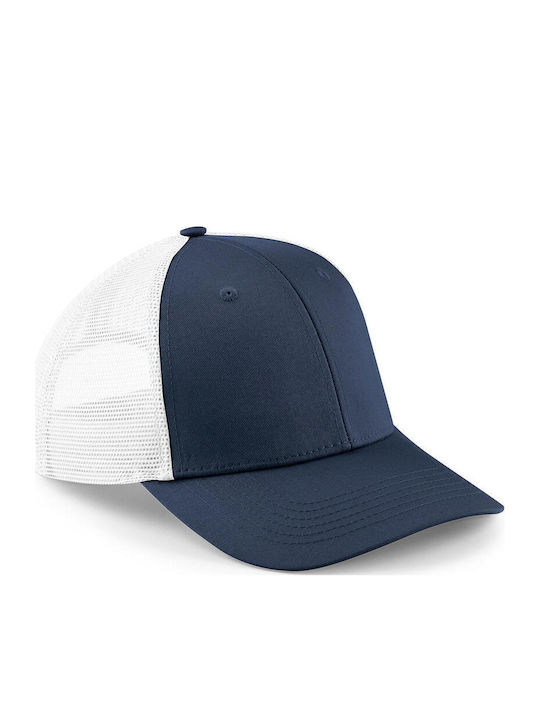 Șapcă Urbanwear Trucker Cu Reglare A Mărimii Snapback B646 Beechfield Albastru Marin Alb