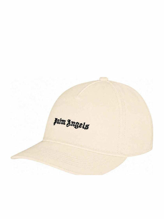 Palm Angels Класическа Лого Шапка Pamlb001fb001.off Бял Черен