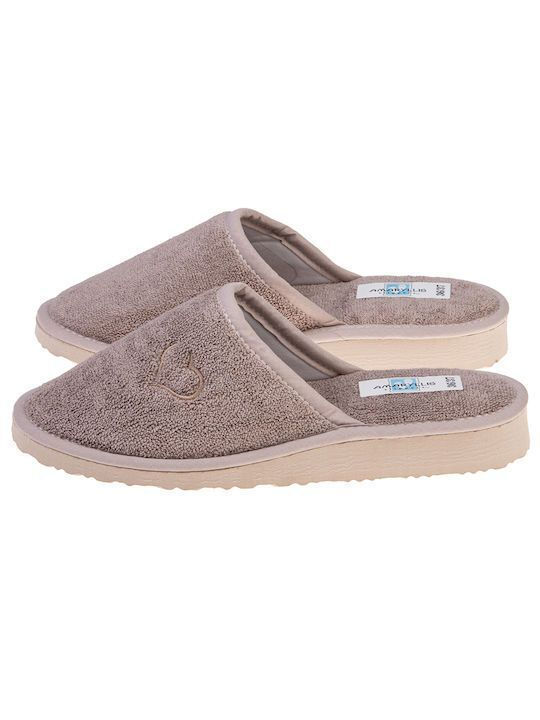 Amaryllis Slippers Terry Winter Women's Beige S...