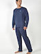 Guy Laroche Winter Men's Robe Navy