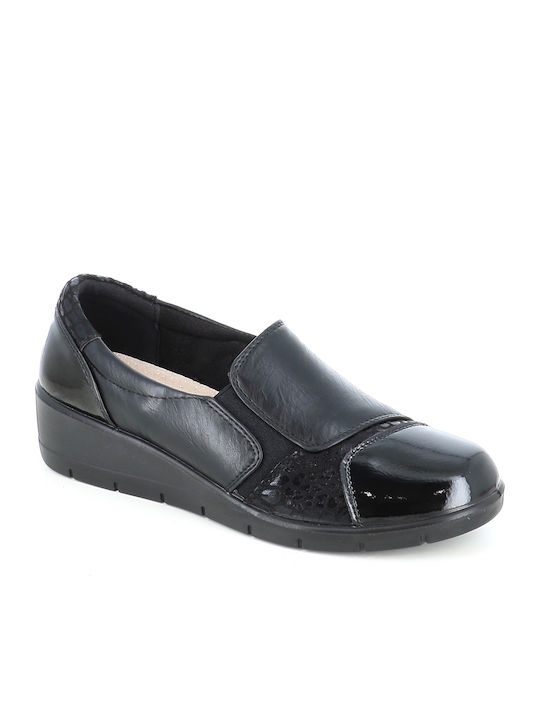 Mocasini pentru Femei în Culoare Neagră 242/2512-24_MARO