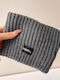 Unisex Knitted Headband in Grey Colour