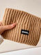 Unisex Knitted Headband in Brown Color