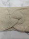 Women's Knitted Headband in Beige Color