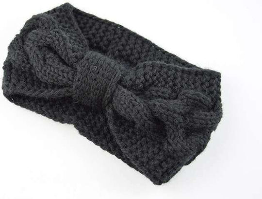 Unisex Knitted Headband in Black Color