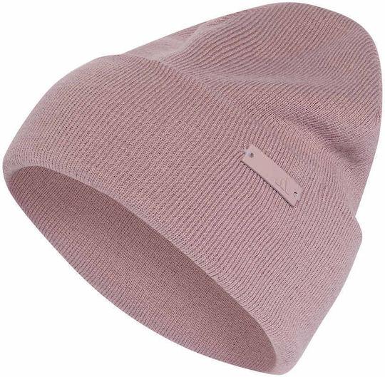 Tonal Met Bean Beanie Unisex Beanie Knitted in Pink Colour