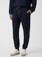 Herren-Sweatpants mit Gummizug Dunkelblau