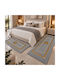 My Home Luxury Madi Schlafzimmer-Teppichsets Zottelig Grau 3Stücke