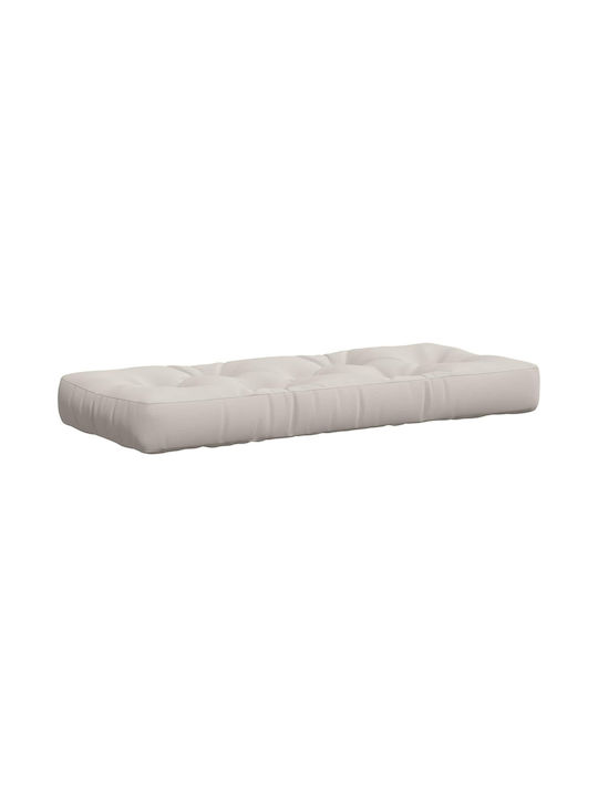 vidaXL Μαξιλάρι για Παγκάκι Παλέτας Λευκό 40x12...