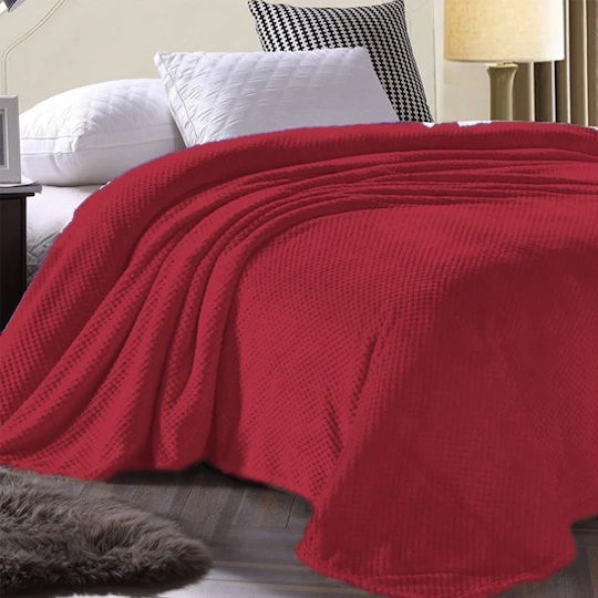 Pop Corn Blanket Fleece Super Double 220x240cm Red