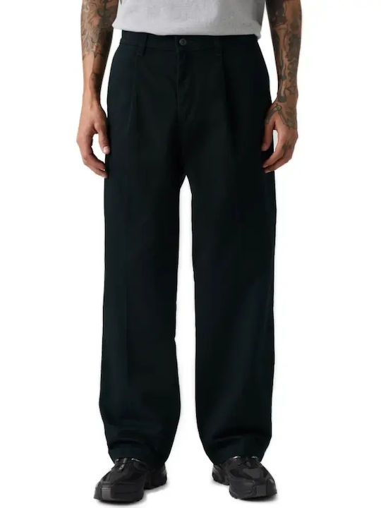 Work Ανδρικό Παντελόνι Chino Loose Fit Mineral Black Twill