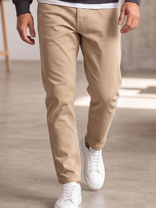 Ανδρικό Παντελόνι Relaxed Fit Μπεζ