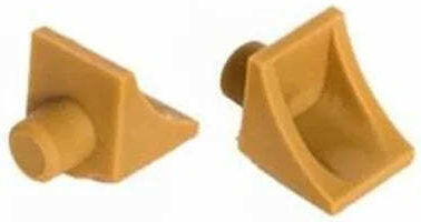Cometic Plastic Shelf Bracket in Brown Colour 13mm
