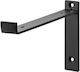 JetWorld Heavy-Duty Shelf Brackets Made of Stainless Steel in Black Colour 260x130mm