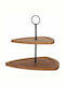 Excellent Houseware Tăvi De Servire Din Bambus 25x25x23.5cm