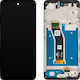 Motorola Moto G04 Display LCD Cu Mecanism Tactil Cu Ramă Culoare Full Face Negru Pachet Serviciu Original