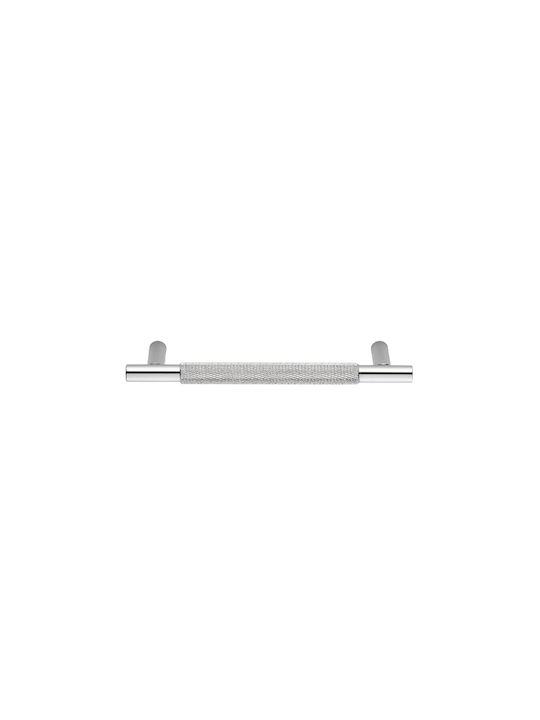 Zogometal Furniture Handle Made of Metallic Chrome Diameter 12mm (Hole Centers 128mm) 92-16