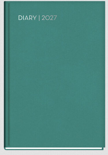 The Writing Fields All Times Ημερήσια Ατζέντα 2027 Πετρόλ 14x21εκ.