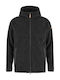 Kaitum Herren Fleecejacke mit Kapuze Grau