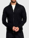 Herren Fleecejacken & Strickjacken  Schwarze Herren Zakehta