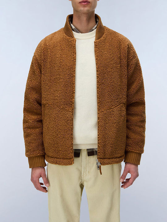 Napapijri Herren Fleecejacke Braun