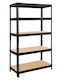 Bookcase Black 120x40x180cm