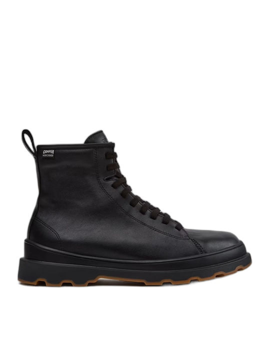 Brutus Leather Waterproof Black Combat Boots