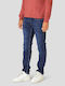 Felix Men's Stretch Regular Straight Fit Jeans Navy Blue