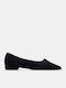 Women's Pointed Toe Black Ballerina Shoes