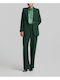 Lynne Women's Crepe Waisted Blazer Dark Green