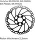 Ротор на дискова спирачка Shimano Rt-cl750 200mm W Lock Ring External Spline Ind.pack