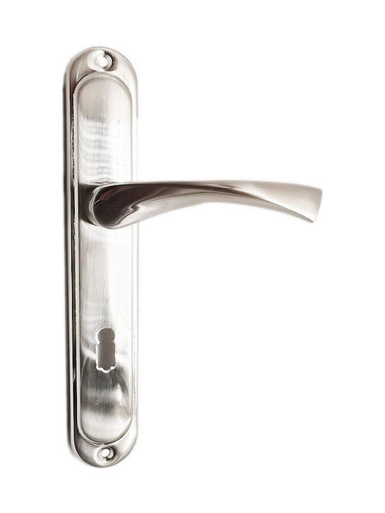 Domoletti Front Door Handle Silver