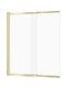 Cersanit Σταθερό Πλαϊνό Μπανιέρας 115x140cm Mat Oro