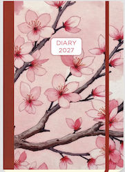 The Writing Fields Red Flowers Ατζέντα B5 2027 Κόκκινη The Writing Fields Red Flowers Ατζέντα B5 2027 Κόκκινη