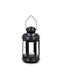 Koopman Felinar Metalic Tabletop Negru 12x10x20 cm