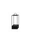 Iliadis Metallic Black Lantern 25x25x66cm