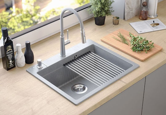 Steiner Chiuvetă încastrată Inox satinat L59.5xl50cm maro