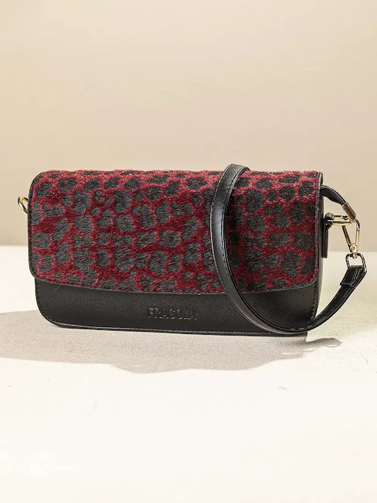 Fragola Women's Flap Bag Bordo Leopard
