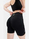Tägliche Damen Kurze Leggings Schwarz
