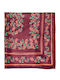 Celestino Eșarfă de Damă Satin Floral Burgundy