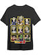Dragon Ball Z Characters Black T-shirt L