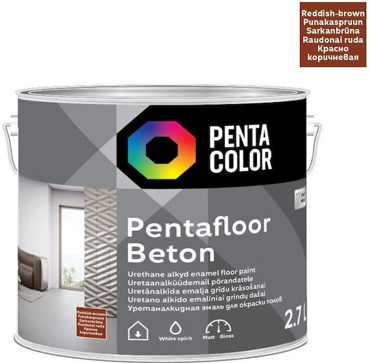 Pentacolor Vopsirea Podelei Roșie 2.7lt 3.27kg